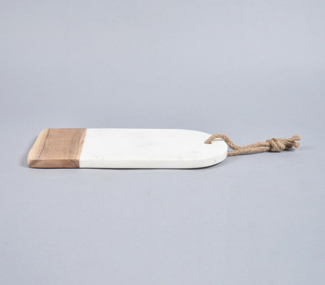 Classic Marble & Wood Cheese Board-Qalara-Urbanheer