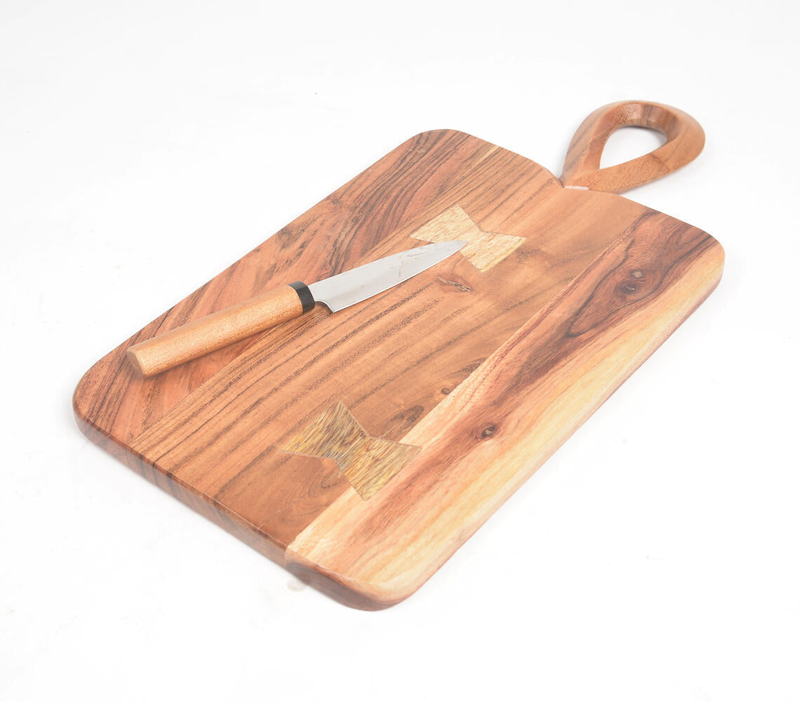 Natural Acacia Wood Chopping Board-Qalara-Urbanheer