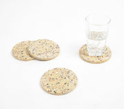 Mosaic Round Stone Coasters (Set Of 4)-Qalara-Urbanheer