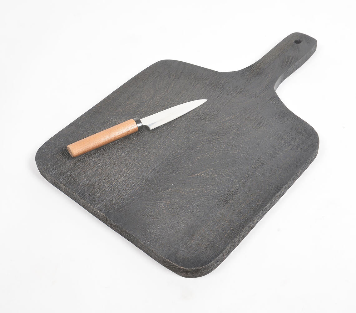 Classic Black Mango Wood Chopping Board-Qalara-Urbanheer