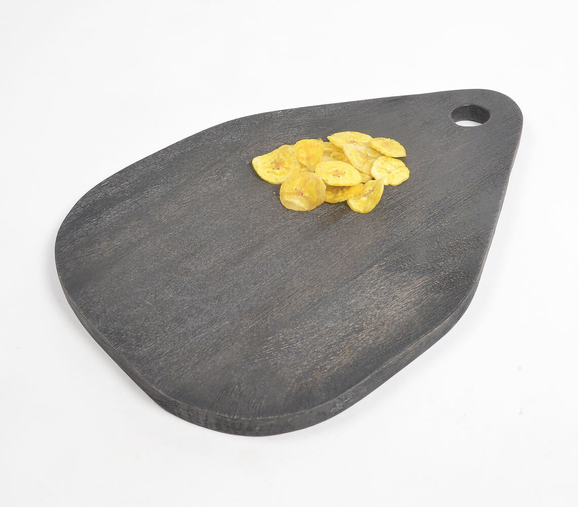 Classic Black Mango Wood Chopping Board-Qalara-Urbanheer