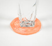 Sparkly Orange Resin Coasters (Set Of 4)-Qalara-Urbanheer