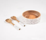 Peony Salad Bowl & Servers Set-Qalara-Urbanheer