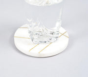 Brass Inlaid Marble Coasters (Set Of 4)-Qalara-Urbanheer