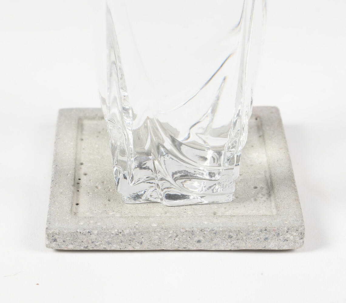 Handmade Concrete Coasters (Set Of 4)-Qalara-Urbanheer