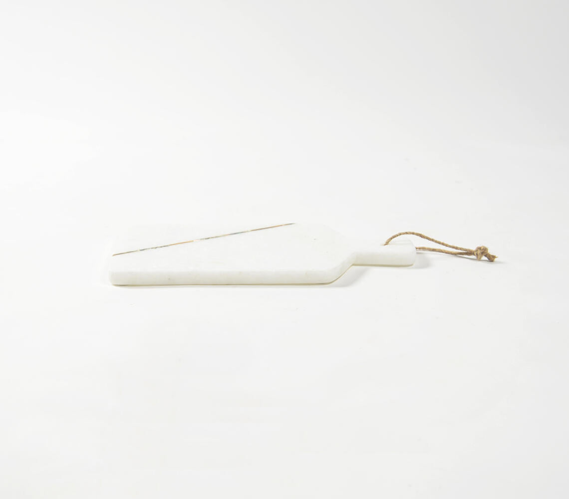 Slash Inlaid Marble Cheese Board-Qalara-Urbanheer