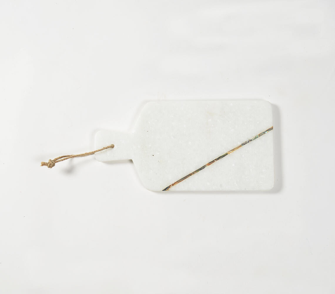 Slash Inlaid Marble Cheese Board-Qalara-Urbanheer