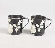 Hand Painted Stainless Steel Mugs (Set Of 2)_1-Qalara-Urbanheer