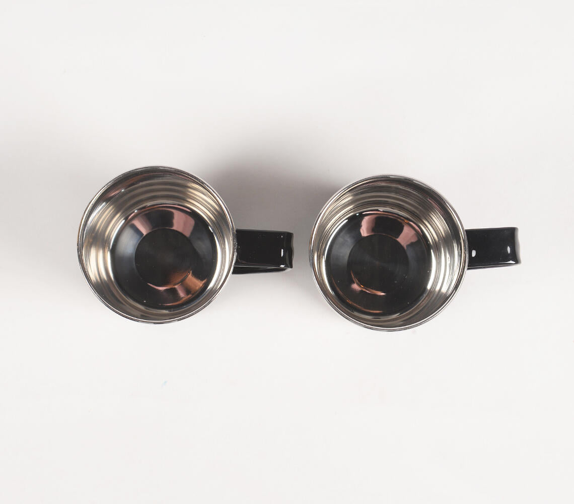 Hand Painted Stainless Steel Mugs (Set Of 2)_1-Qalara-Urbanheer