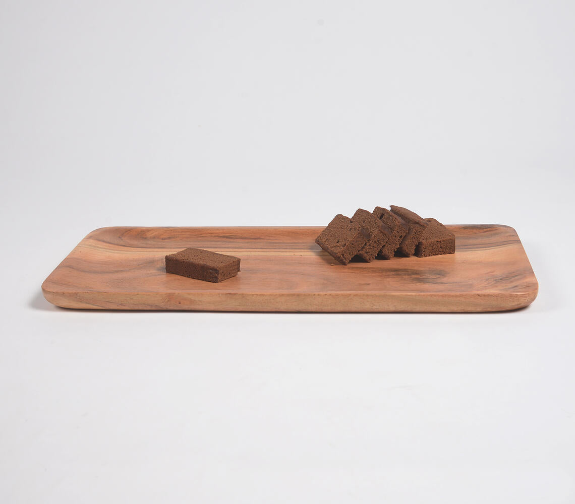 Hand Cut Acacia Wood Serving Board-Qalara-Urbanheer