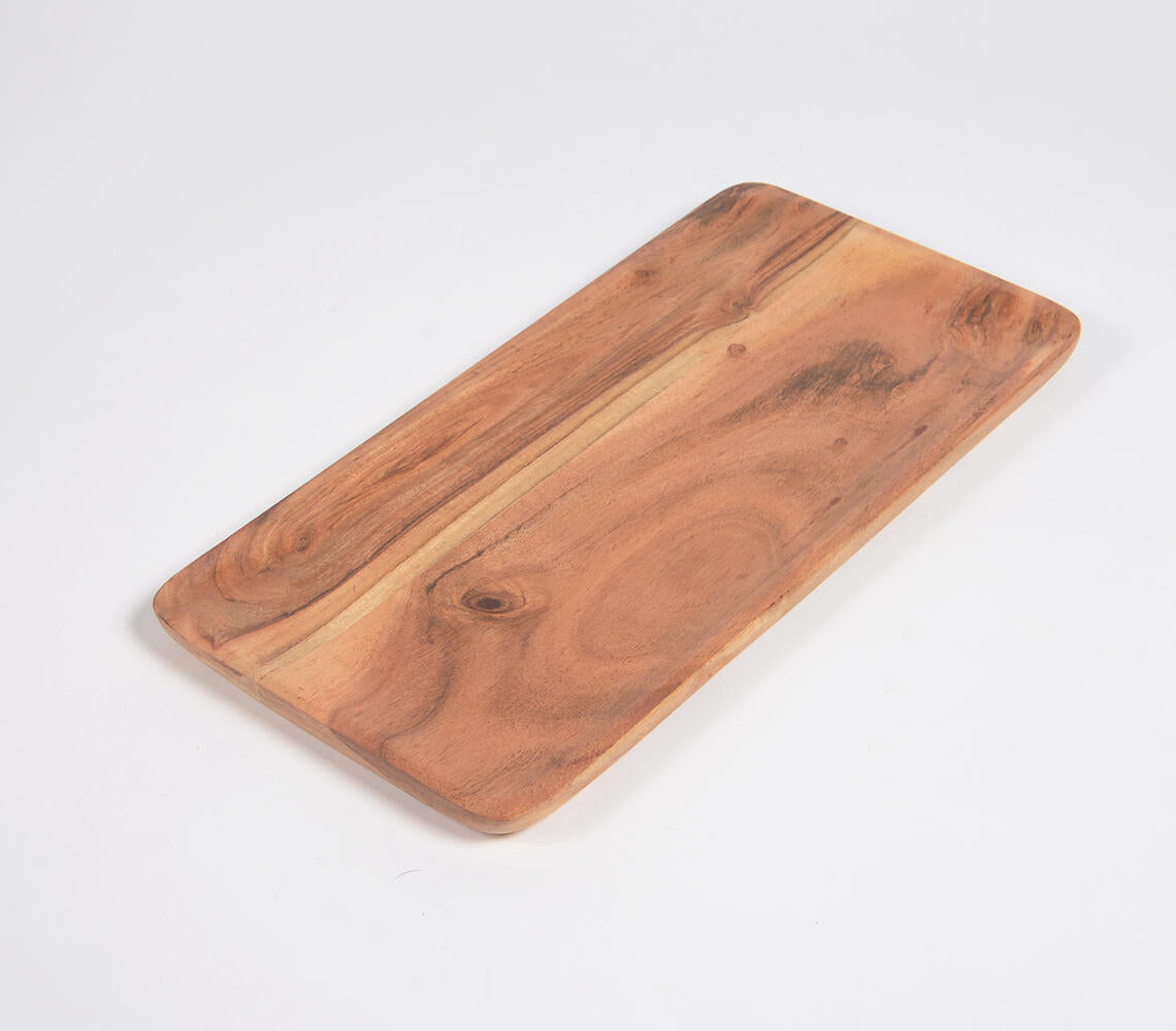 Hand Cut Acacia Wood Serving Board-Qalara-Urbanheer