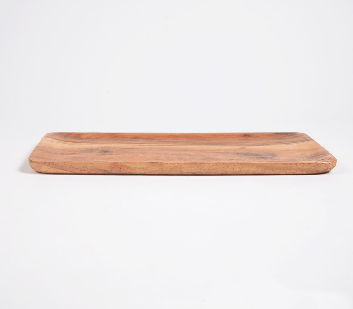 Hand Cut Acacia Wood Serving Board-Qalara-Urbanheer