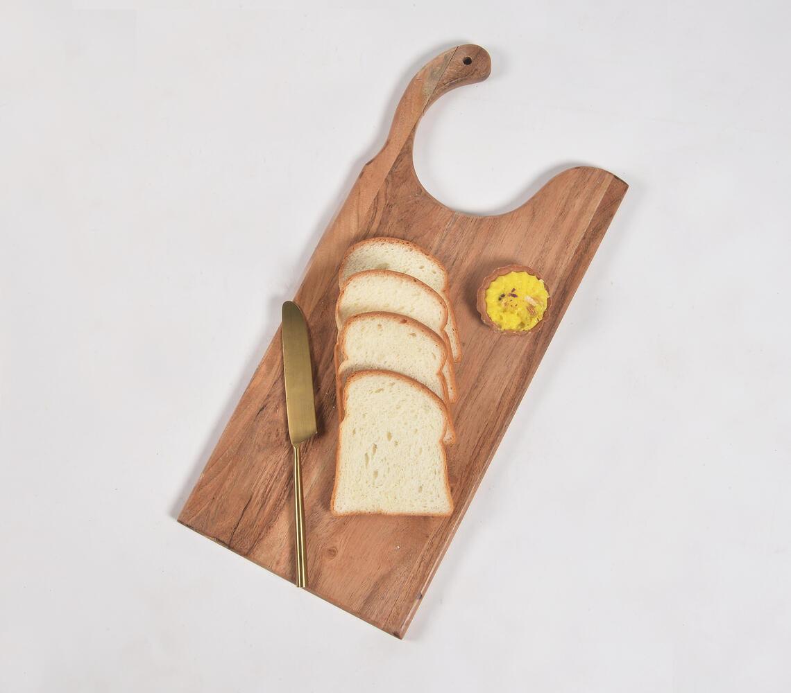 Acacia Wood C-Cut Serving Board-Qalara-Urbanheer