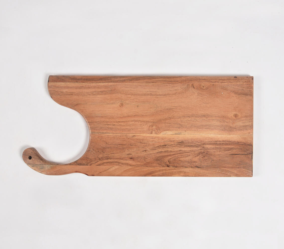 Acacia Wood C-Cut Serving Board-Qalara-Urbanheer