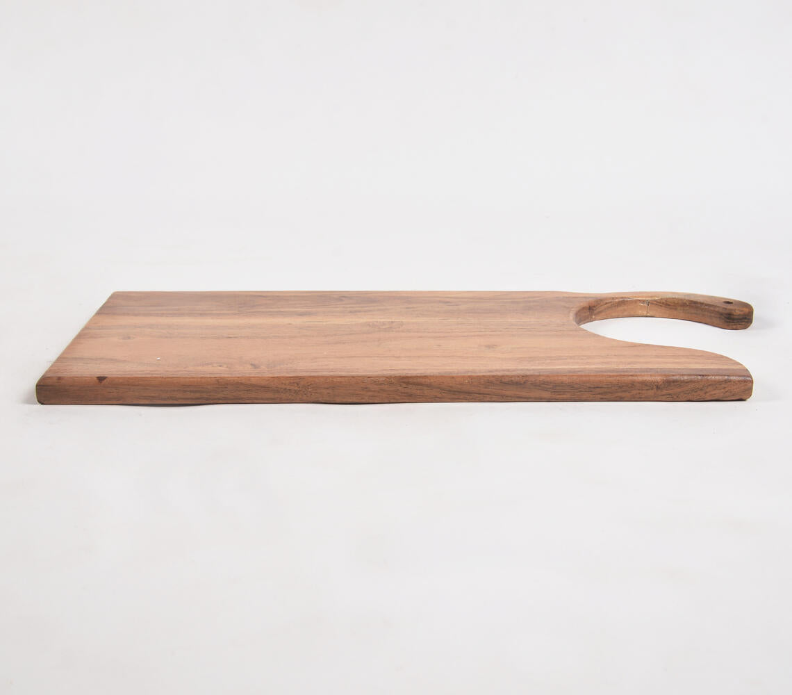 Acacia Wood C-Cut Serving Board-Qalara-Urbanheer