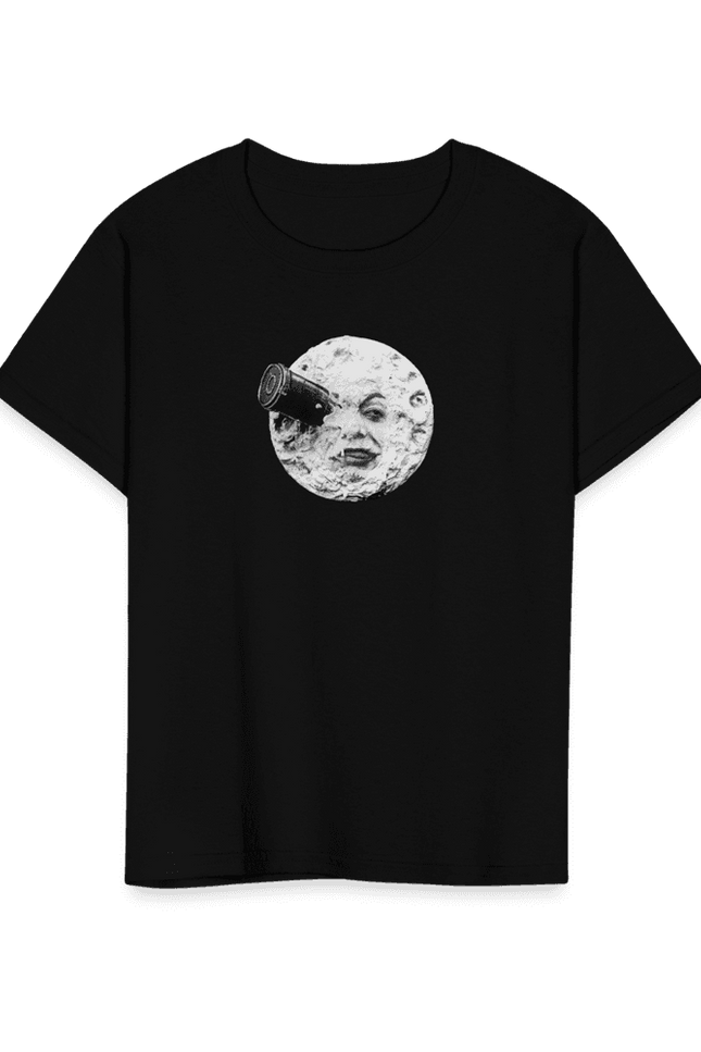 A Trip to the Moon, 1902 Movie Artwork T-Shirt-T-Shirt-Art-O-Rama Shop-Youth-Black-S-Urbanheer