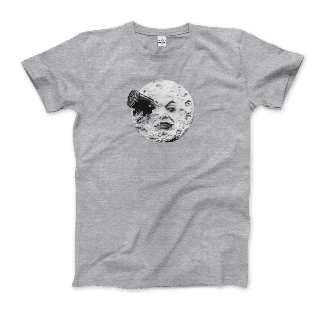 A Trip to the Moon, 1902 Movie Artwork T-Shirt-T-Shirt-Art-O-Rama Shop-Men (Unisex)-Black-S-Urbanheer