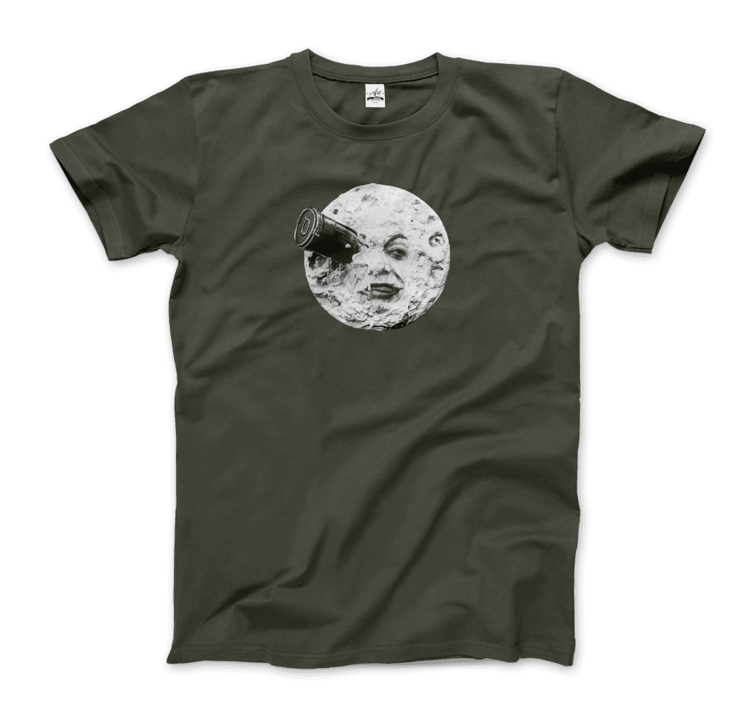 A Trip to the Moon, 1902 Movie Artwork T-Shirt-T-Shirt-Art-O-Rama Shop-Men (Unisex)-Black-S-Urbanheer