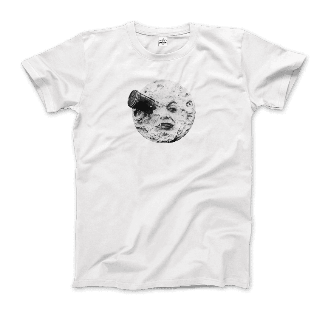 A Trip to the Moon, 1902 Movie Artwork T-Shirt-T-Shirt-Art-O-Rama Shop-Men (Unisex)-Black-S-Urbanheer