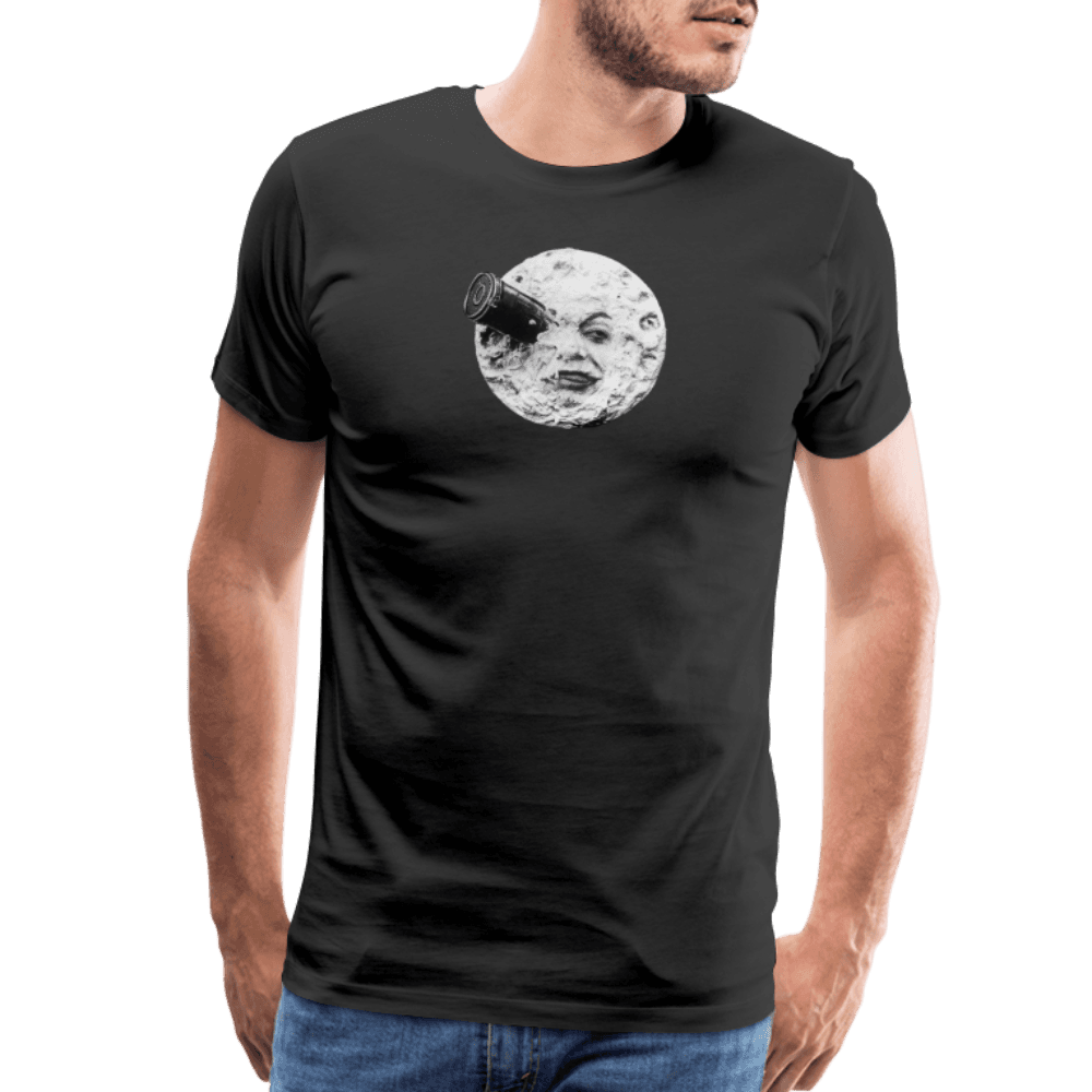 A Trip to the Moon, 1902 Movie Artwork T-Shirt-T-Shirt-Art-O-Rama Shop-Men (Unisex)-Black-S-Urbanheer