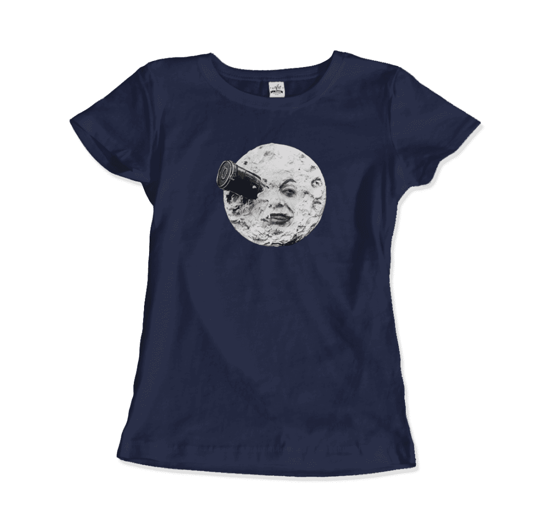 A Trip to the Moon, 1902 Movie Artwork T-Shirt-T-Shirt-Art-O-Rama Shop-Men (Unisex)-Black-S-Urbanheer
