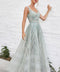 Gemma Jewel Beaded Ball Gown-Evening-Tux-USA-6-Sage-Urbanheer