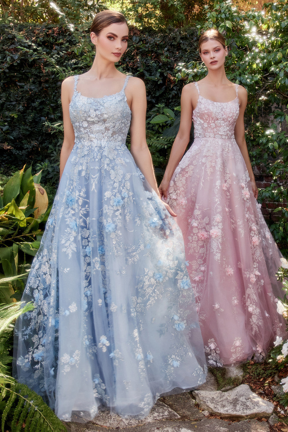 Moondust Florentine Sensual A-Line Cute Sweet Tender Dress Pointy Back Top Prom & Bridesmaid Dress Cda1124-CIND-2-BLUE-Urbanheer