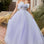 Gathered Tulle Pearl Strapless Open Back Long Ball Gown CDA1199-0