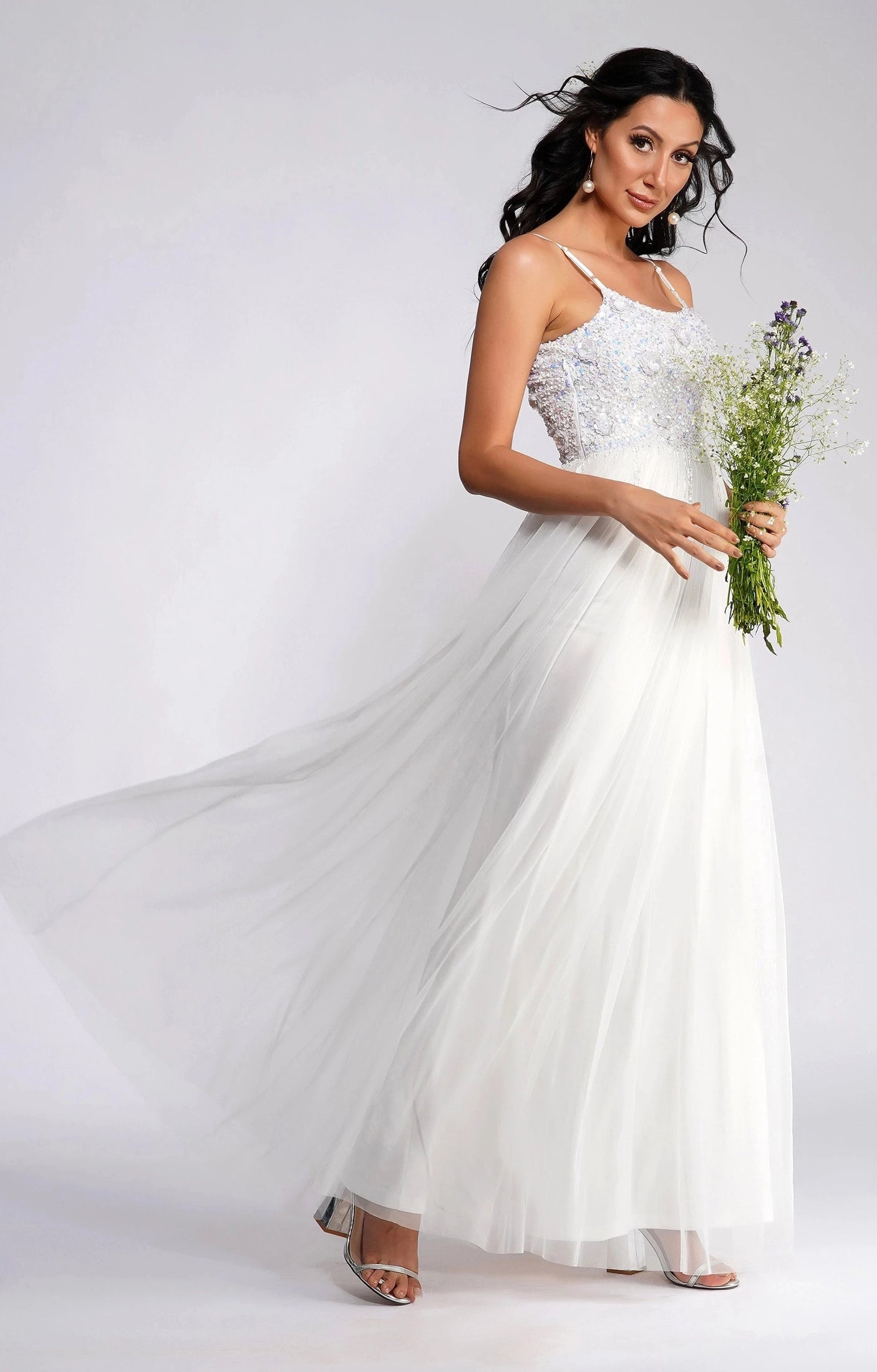 Riri Bridal Tulle Maxi Dress