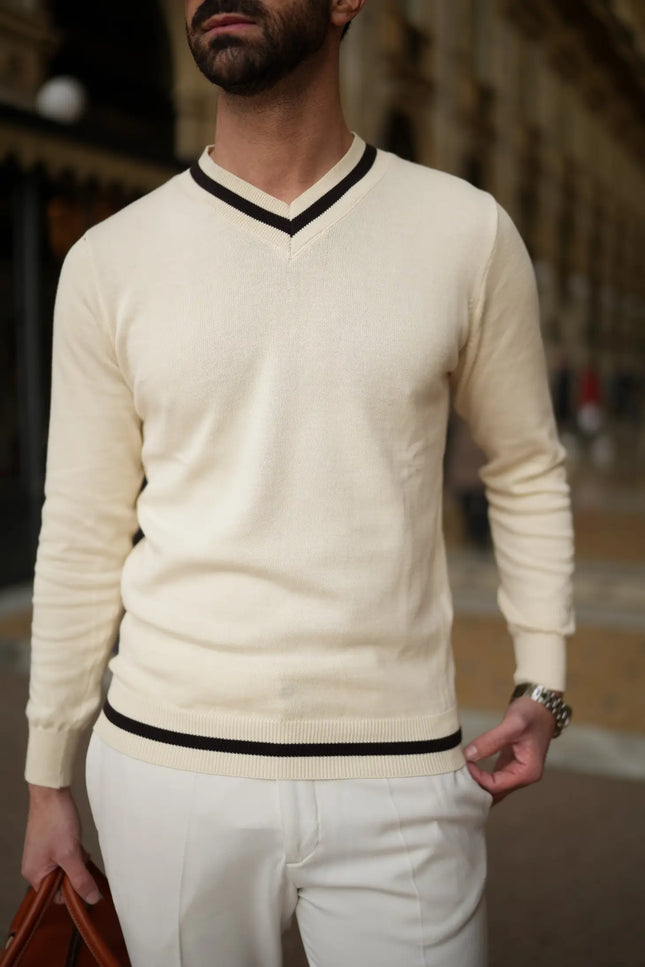 Men'S Knitted Beak Sweater-Clothing - Men-Donato-Urbanheer
