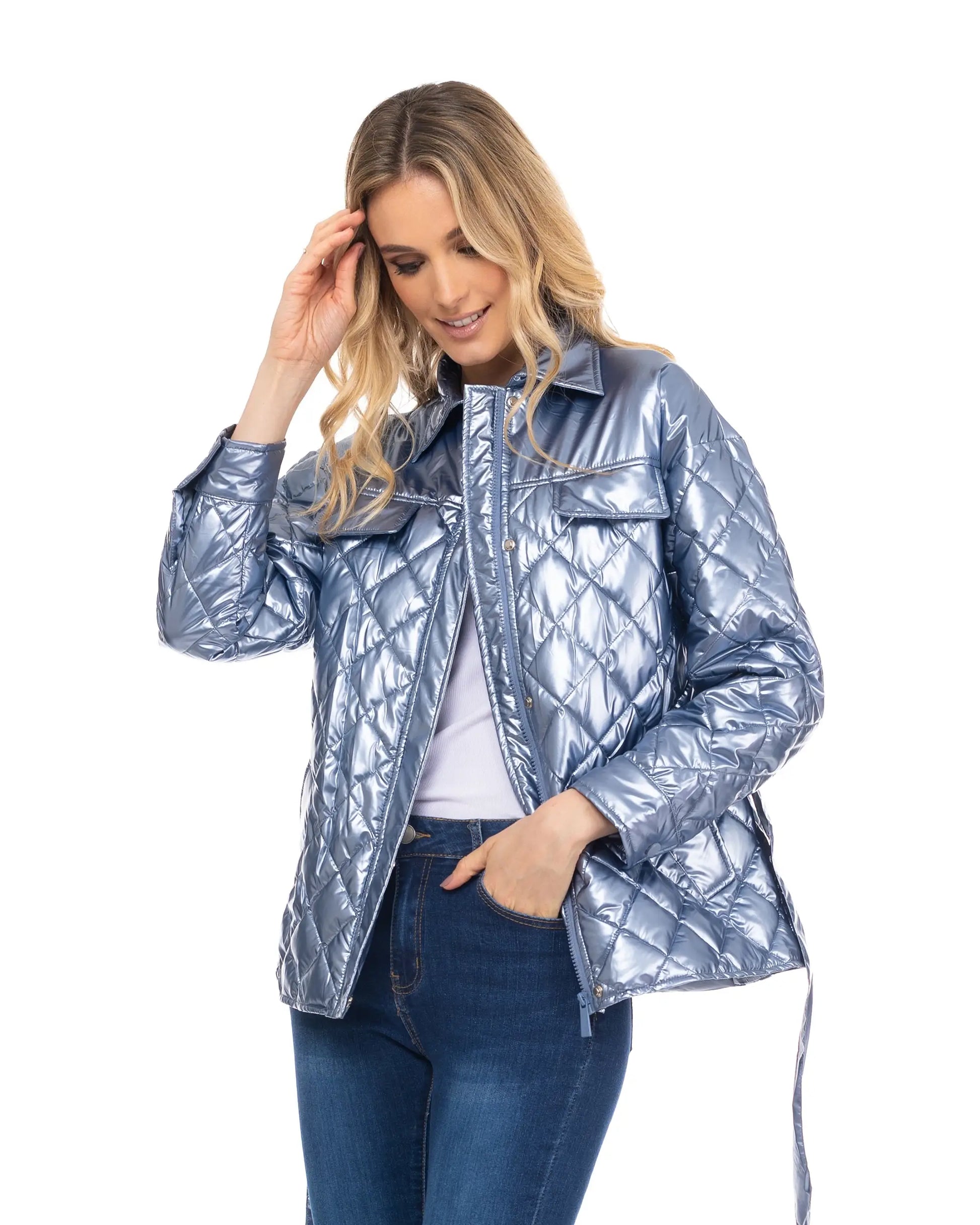 Short Metallic Anorack Jacket.-Tantra-S-Urbanheer