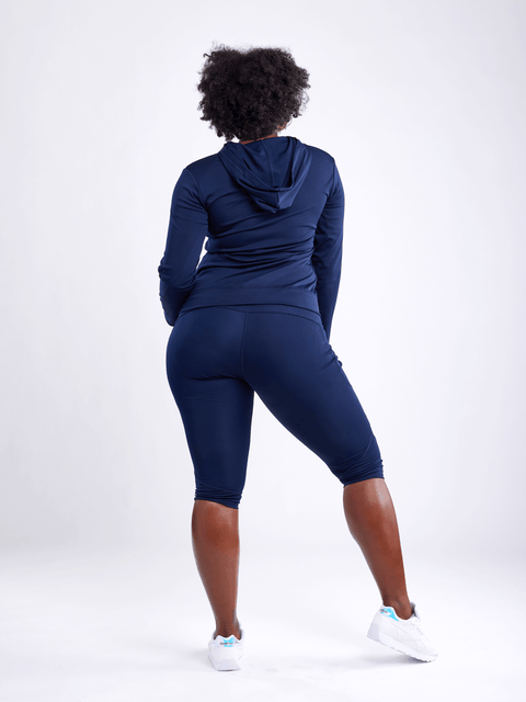 Mid-Rise Capri Fitness Leggings with Side Pockets-JupiterGear-Rose Dust-Small / Medium-Urbanheer