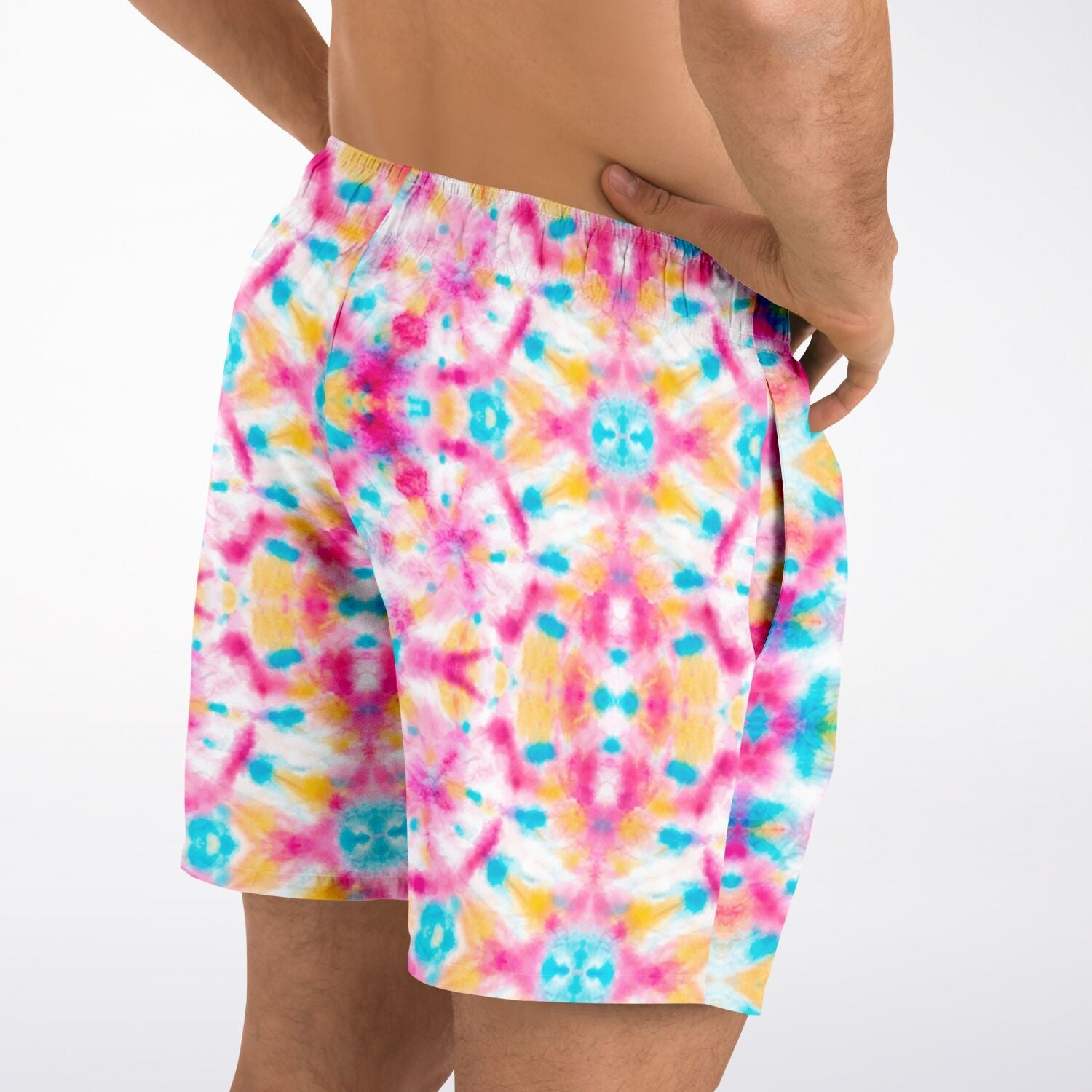 Tie-Dye-For 5.5" Men Swim Shorts-Subliminator-XS-Urbanheer