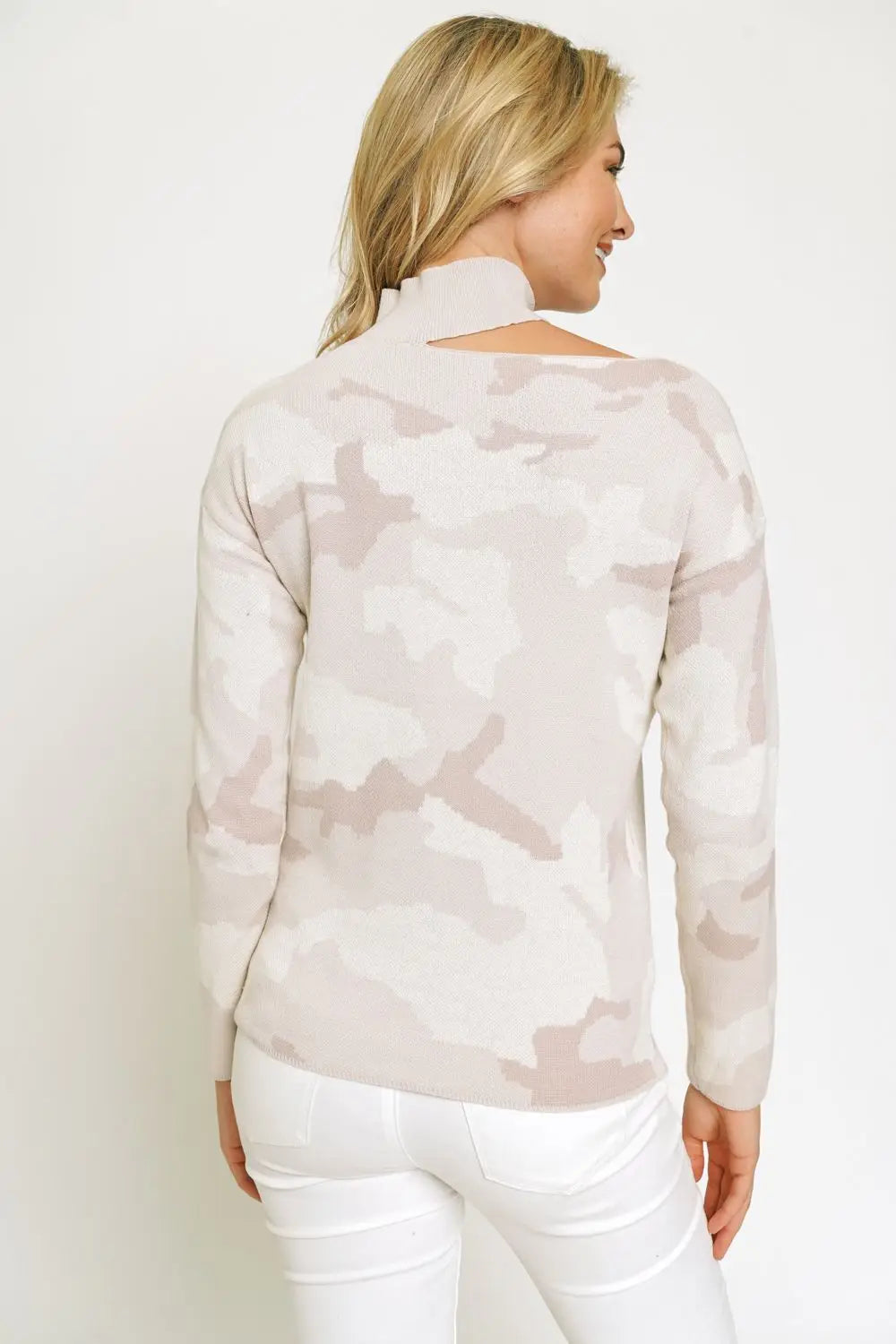 Cutout Shoulder Sweater-Mystree-S-Urbanheer