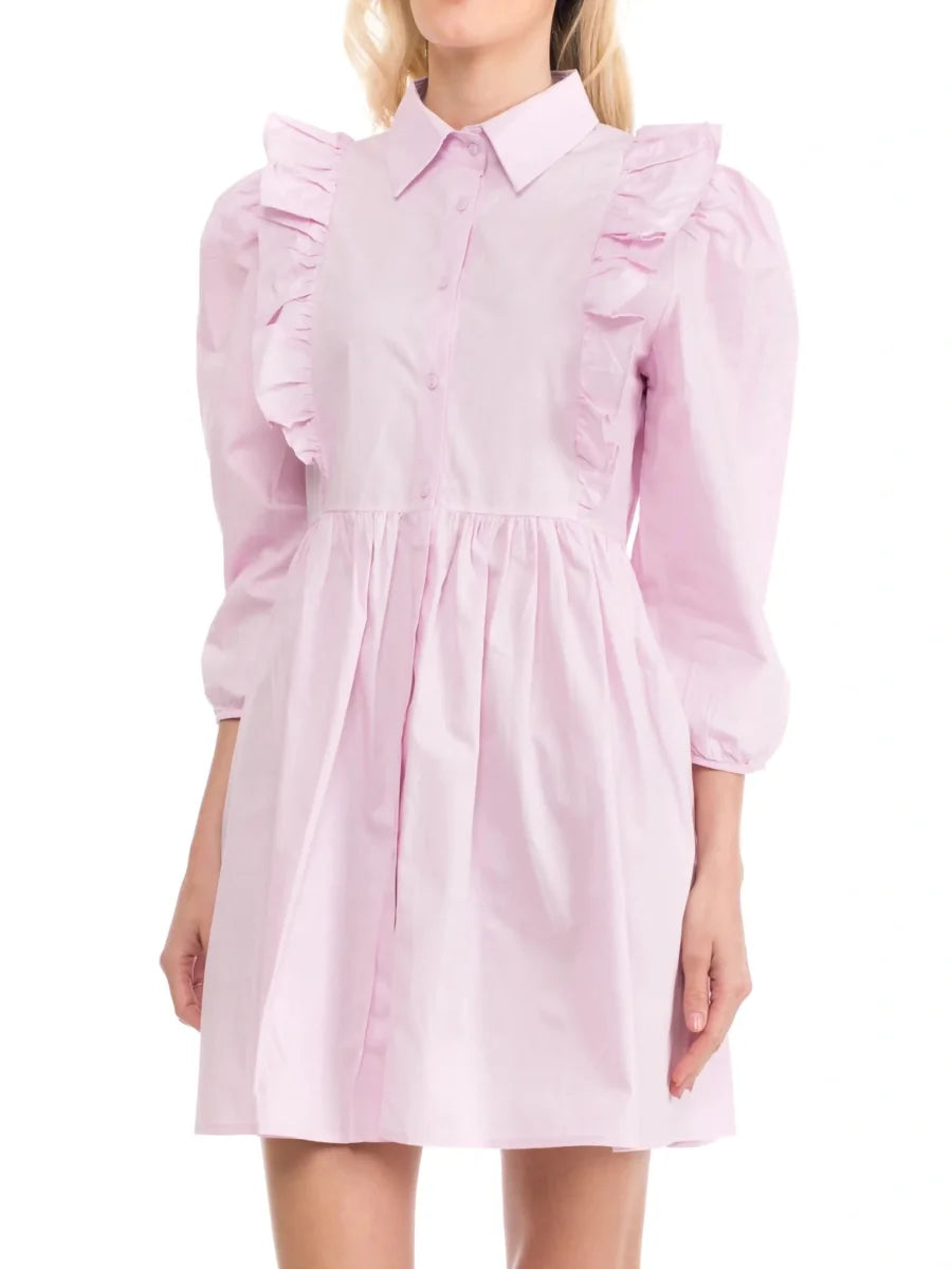 A-Line Mini Shirt Dress.-Tantra-S-Urbanheer