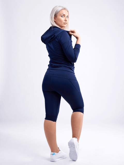 Mid-Rise Capri Fitness Leggings with Side Pockets-JupiterGear-Rose Dust-Small / Medium-Urbanheer