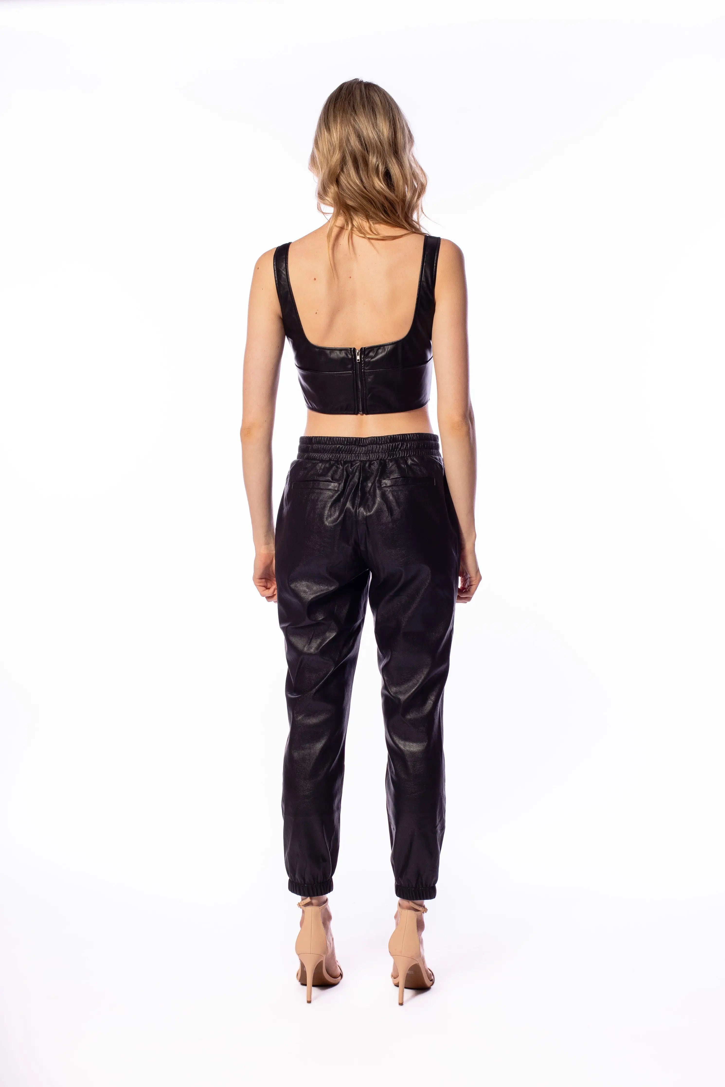 Mina Vegan Leather Top-n:philanthropy-XS-Urbanheer