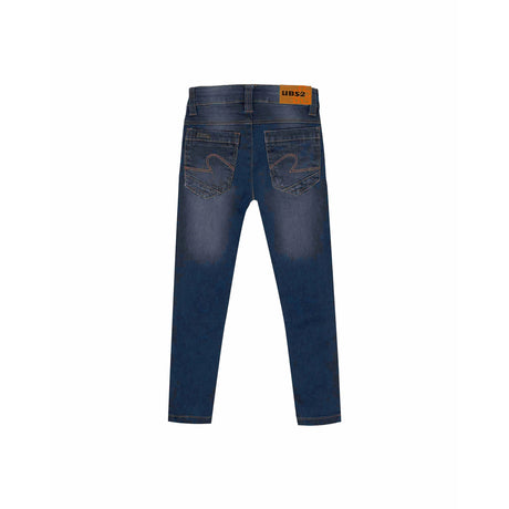 UBS2 Boy's blue superflex cotton denim trousers