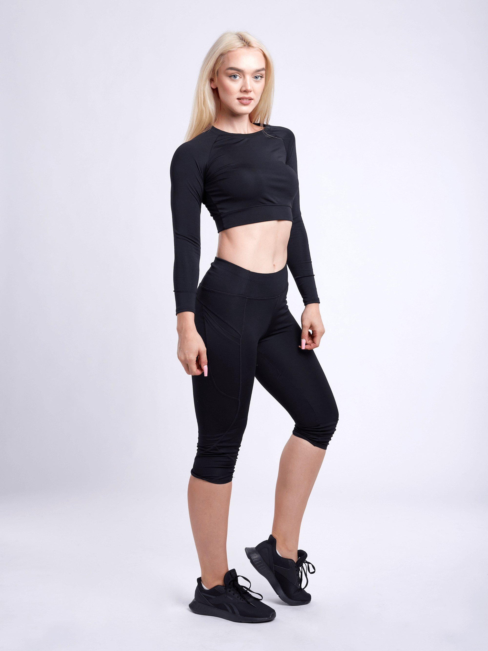 Mid-Rise Capri Fitness Leggings with Side Pockets-JupiterGear-Rose Dust-Small / Medium-Urbanheer