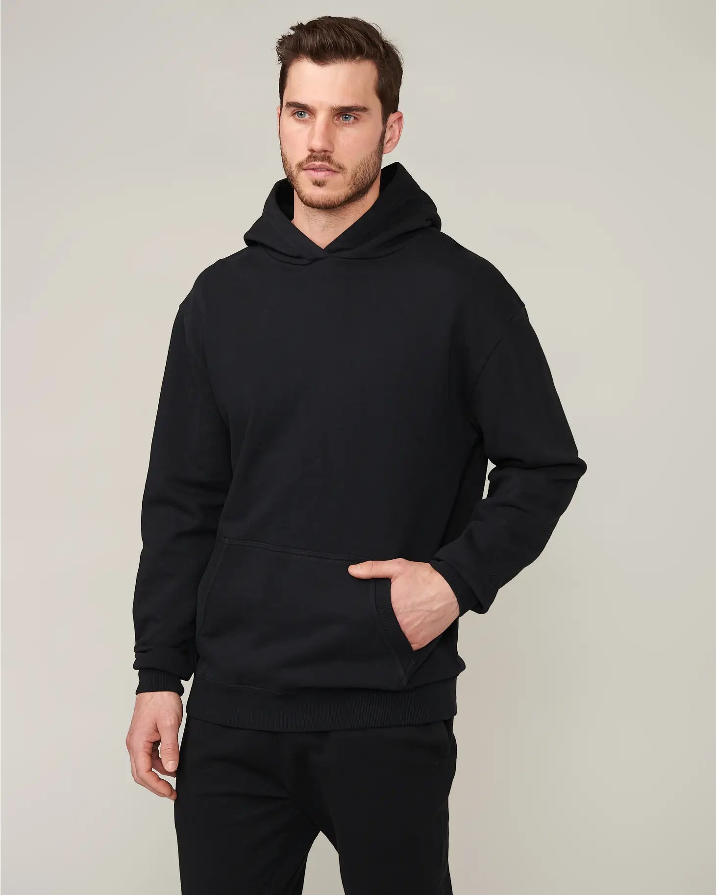 Noah French Terry Black Hoodie-Tourn-Bone-M-Urbanheer