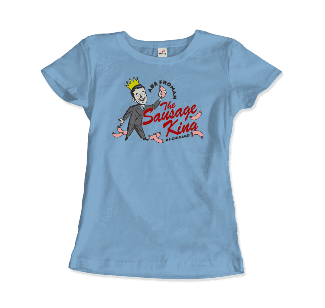 Abe Froman The Sausage King Of Chicago From Ferris Bueller'S Day Off T-Shirt-Art-O-Rama Shop-Men (Unisex)-Heather Grey-S-Urbanheer