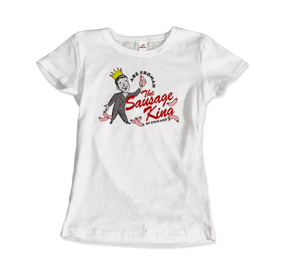 Abe Froman The Sausage King Of Chicago From Ferris Bueller'S Day Off T-Shirt-Art-O-Rama Shop-Men (Unisex)-White-S-Urbanheer