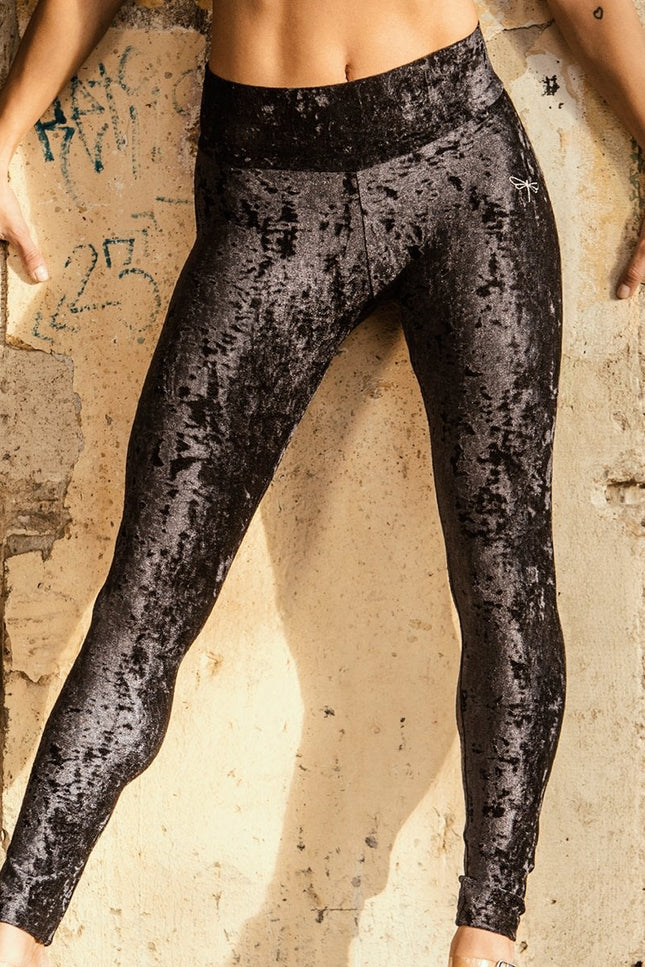 Adriana leggings velvet-Dragonfly-black velvet-XS-Urbanheer