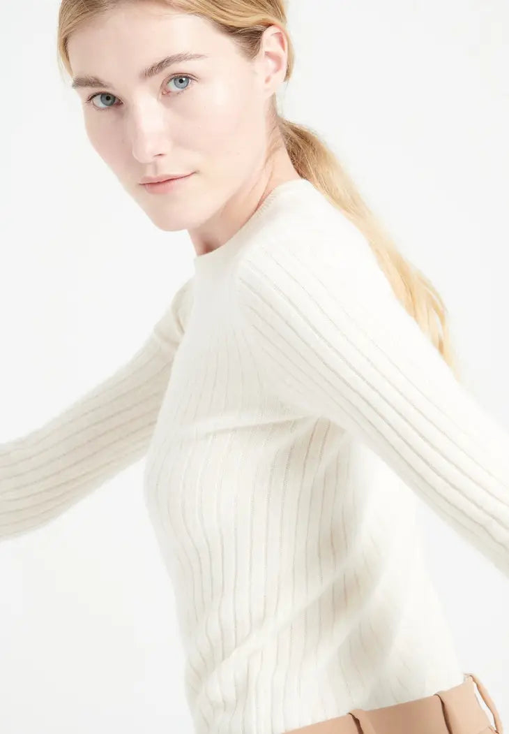 Cashmere Lilly Crewneck Sweater-Studio Cashmere8-S-Off-white-Urbanheer