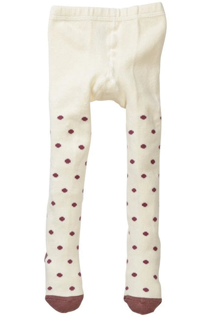Ivory/Taupe Polka Dot Tights.-Petit confection-0-6M-Urbanheer