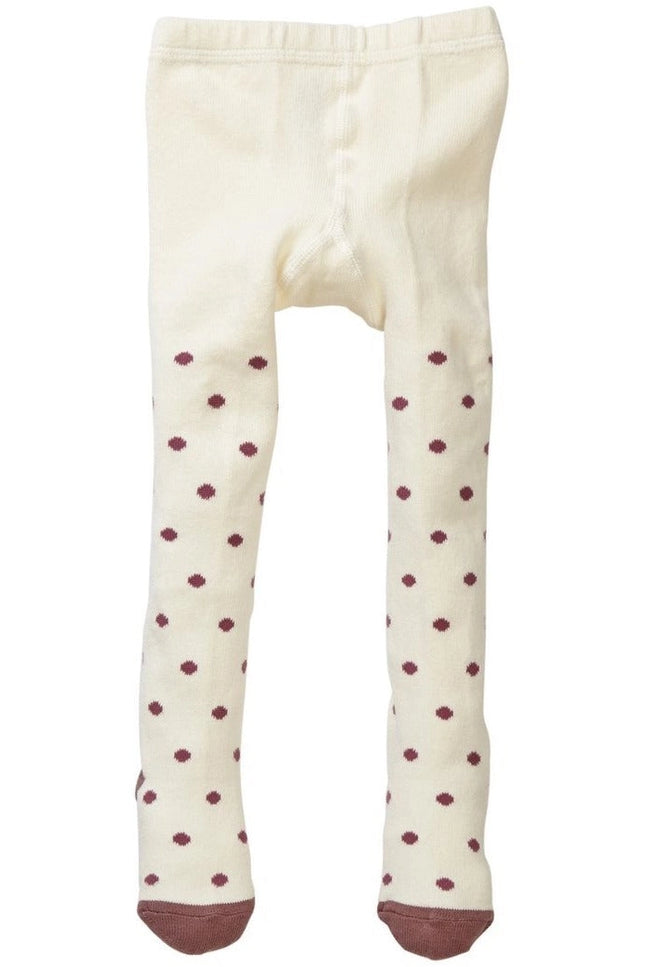 Ivory/Taupe Polka Dot Tights.-Petit confection-0-6M-Urbanheer