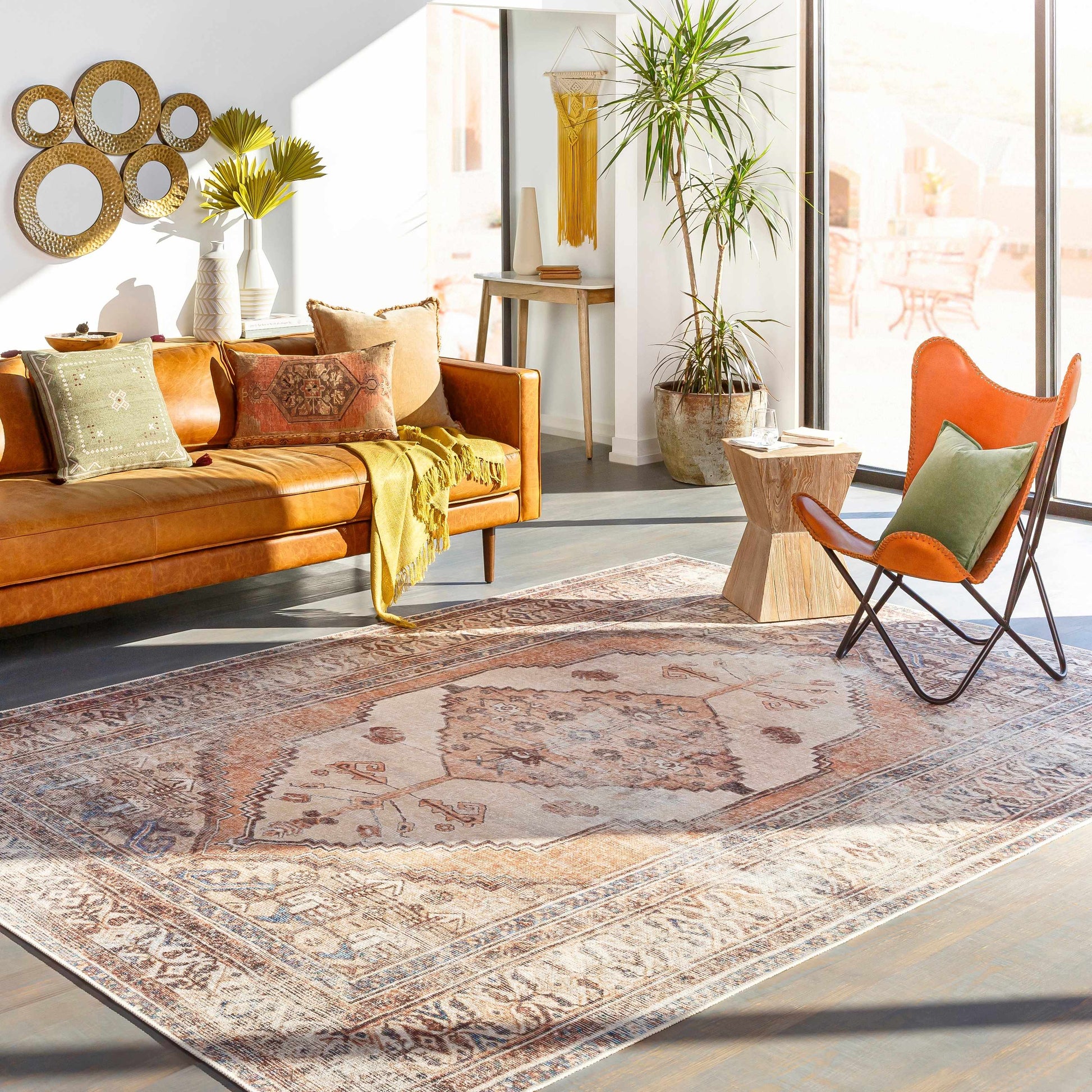 Arncliffe Washable Area Rug-Rugs-Hauteloom-2'7" x 7'10" Runner-Urbanheer