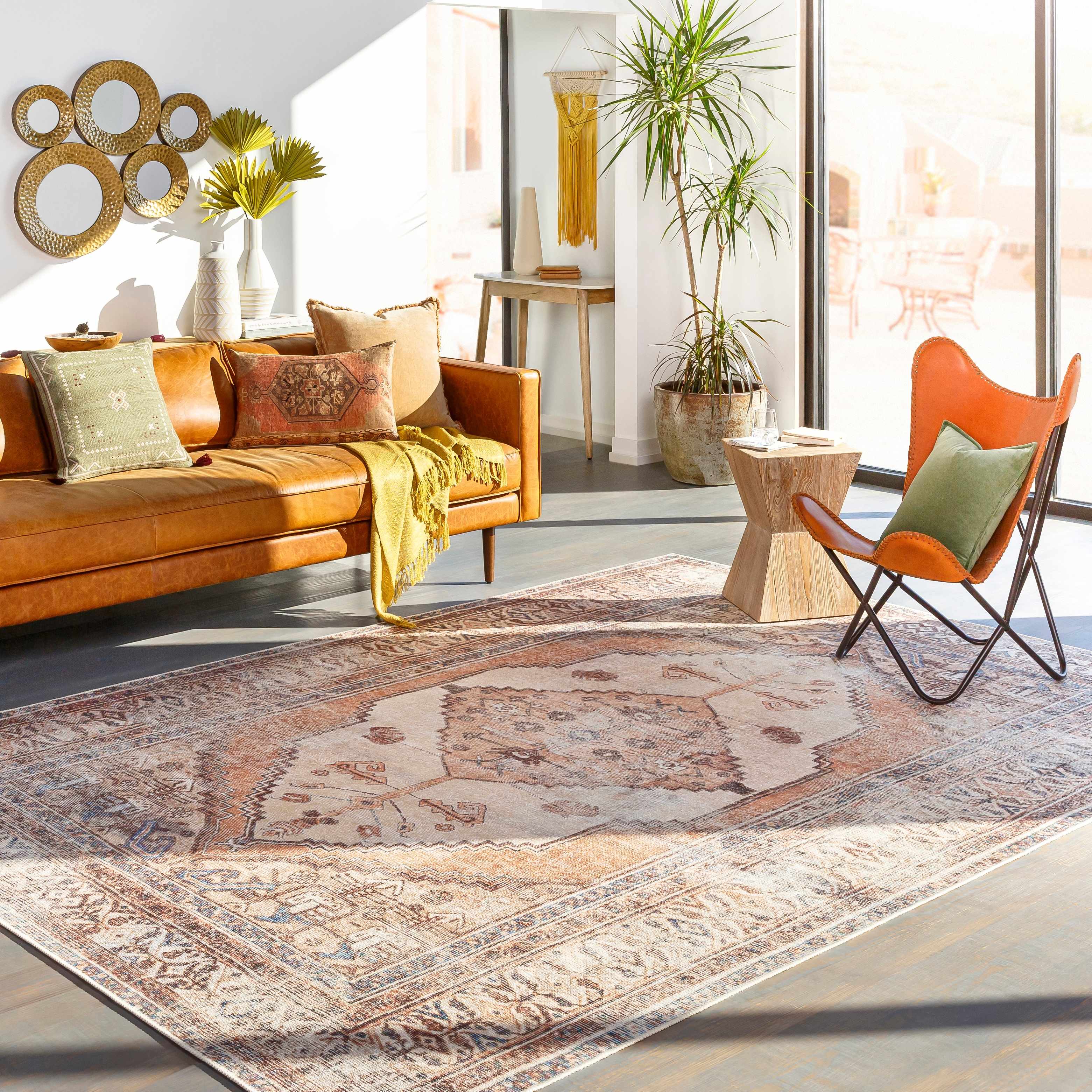 Arncliffe Washable Area Rug-Rugs-Hauteloom-2'7" x 7'10" Runner-Urbanheer