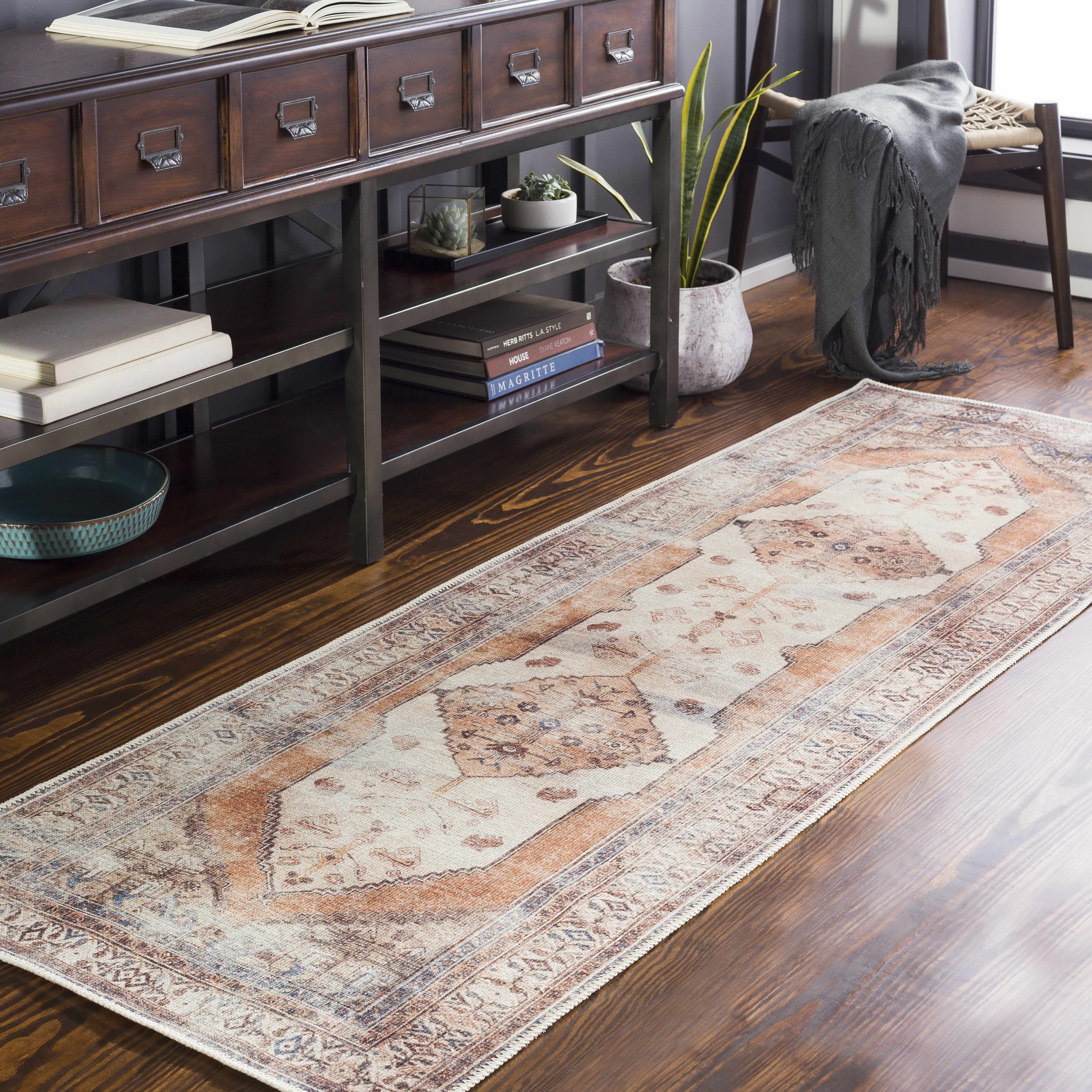 Arncliffe Washable Area Rug-Rugs-Hauteloom-2'7" x 7'10" Runner-Urbanheer