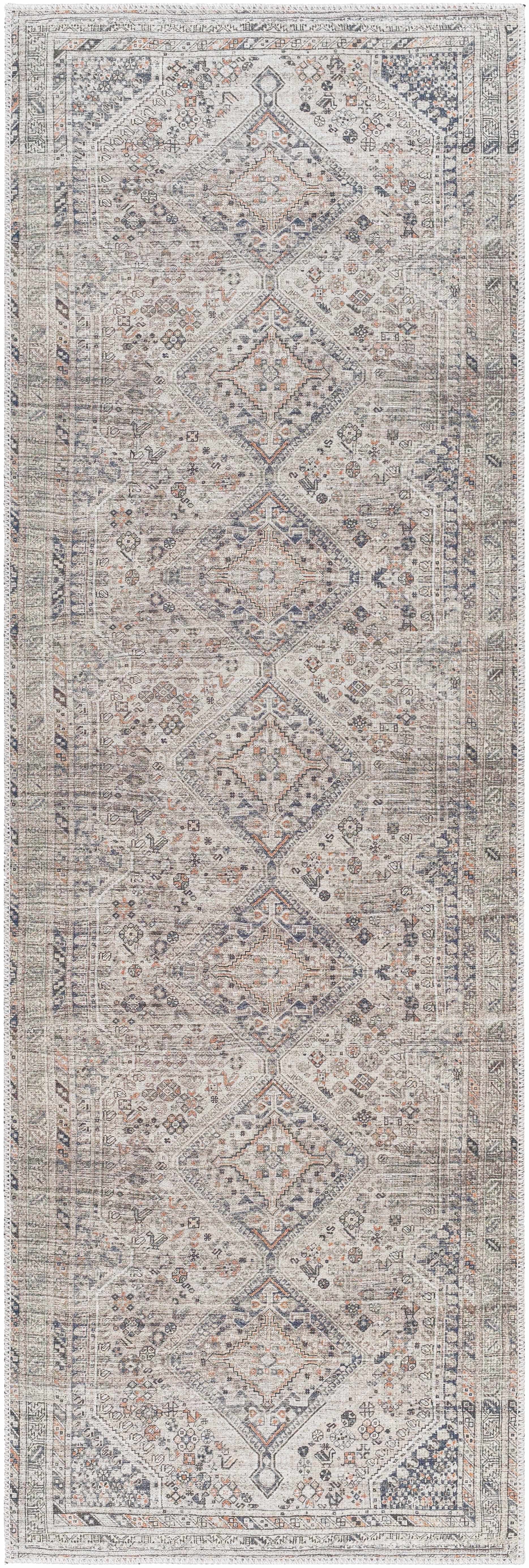 Barny Beige Washable Area Rug-Rugs-Hauteloom-2' x 2'11" Rectangle-Urbanheer